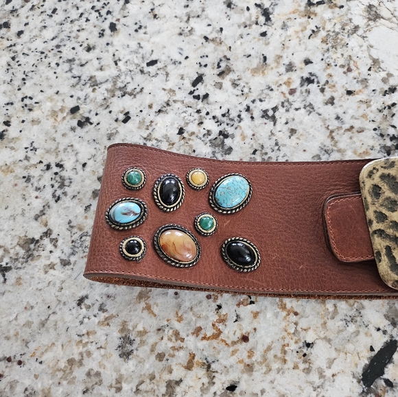 Leatherock Bejeweled Boho belt - Picture 3 of 10